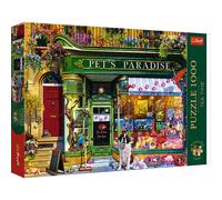 Trefl Puzzle Premium Plus 1000 pièces – Tea Time : Paradis pour Animaux, images nostalgiques