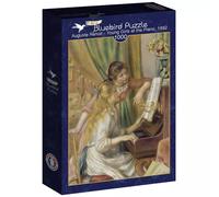Puzzle 1000 elementów. Renoir Auguste. Młode kobiety przy fortepianie, 1892 Blue