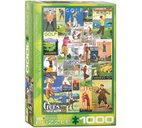 EuroGraphics Puzzle EG60000933 Golf Vintage Collage 1000 pièces