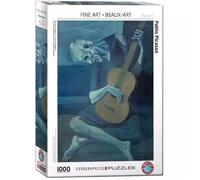 Puzzle 1000 pièces : Pablo Picasso : Le vieux guitariste Eurographics G