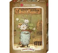 Heye Verlag - Puzzle 1000 pièces Surprise Zozoville - 50 x 70 cm - Tons naturels et turquoise
