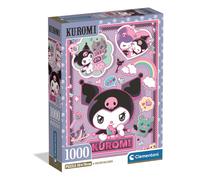 Clementoni – Puzzle 1000 pièces Kuromi – Design Kawaii – 14 ans et + – Idée cadeau