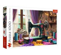 Trefl Puzzle L'atelier de Mon Tailleur – 1000 éléments – Étalage d'un Tailleur – Dès 14 ans