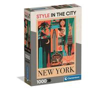 Clementoni – Puzzle 1000 pièces «Style in The City New York» – 14 ans et + – Paysage urbain chic