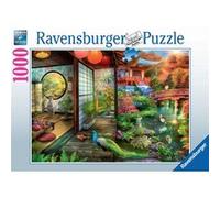 Puzzle 1000 p - l heure du the au jardin japonais Multicolore G