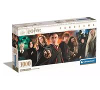 Clementoni Puzzle panoramique Harry Potter 1000 pièces pour adultes – Poster inclus, 98×33 cm