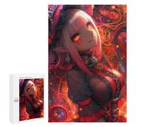 Puzzle 1000 PCS Anime Girl in Red and Black Puzzles pour Adolescents Course De Vitesse Manuelle Activités Amusantes À La Maison Jeu Stimulant Et Jeu en Famille 1000 PCS