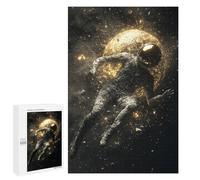 Puzzle 1000 PCS Astronaut Floating in Space -4 Puzzles pour Adultes - Cadeau d'anniversaire - Jeu Difficile Et Stimulant - Cadeaux