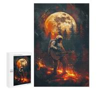 Puzzle 1000 PCS Astronaut Playing Guitar Puzzles pour Adultes, Jouet, Décoration Murale, Cadeau d'anniversaire, Idéal pour Toute La Famille 1000 PCS