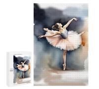 Puzzle 1000 PCS Ballerina Watercolor Puzzles pour Adultes, Jouet, Décoration Murale, Motif À Assembler, Idéal comme Cadeau pour Toute La Famille 1000 PCS