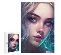 Puzzle 1000 PCS Blue Eyes, Ethereal Beauty Puzzles pour Adultes, Jouet, Décoration Murale, Cadeau d'anniversaire, Idéal pour Toute La Famille 1000 PCS