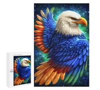 Puzzle 1000 PCS Colorful Eagle Art Print-1 Puzzles pour Adultes - Cadeau d'anniversaire - Jeu Difficile Et Stimulant - Cadeaux