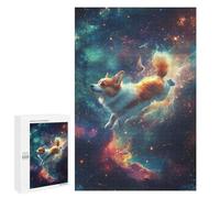 Puzzle 1000 PCS Cosmic Corgi Adventure-10 Puzzle pour Adolescents Améliorez Votre Mémoire Entraînez Votre Cerveau Et Vos Mains Jouets Addictifs pour Cultiver La Patience 1000 PCS