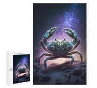 Puzzle 1000 PCS Cosmic Crab Art Print-7 Puzzles pour Adultes - Cadeau d'anniversaire - Jeu Difficile Et Stimulant - Cadeaux