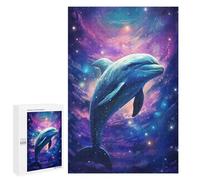 Puzzle 1000 PCS Cosmic Fantasy Dolphin Puzzles pour Adultes, Jouet, Décoration Murale, Motif À Assembler, Idéal comme Cadeau pour Toute La Famille 1000 PCS