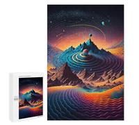 Puzzle 1000 PCS Cosmic Mountain Landscape-1 Puzzles pour Adolescents - Anti-Stress - Défi Éducatif - Idée Cadeau Et Anniversaire Unique 1000 PCS
