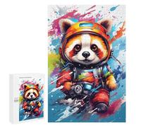 Puzzle 1000 PCS Cosmic Red Panda Explorer-7 Puzzles pour Adultes - Cadeau d'anniversaire - Jeu Difficile Et Stimulant - Cadeaux