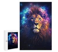 Puzzle 1000 PCS Cosmic Starry Lion Puzzles pour Adultes, Jouet, Décoration Murale, Motif À Assembler, Idéal comme Cadeau pour Toute La Famille 1000 PCS