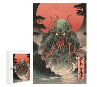 Puzzle 1000 PCS Creepy Japanese Cthulhu Puzzles pour Adultes Jouets Anti-Stress Vacances À La Maison Tuer Le Temps Faire Travailler Le Cerveau 1000 PCS