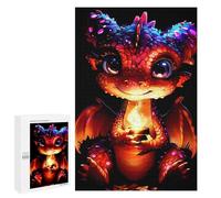 Puzzle 1000 PCS Cute Baby Dragon Art Puzzles pour Adultes, Jouet, Décoration Murale, Motif À Assembler, Idéal comme Cadeau pour Toute La Famille 1000 PCS