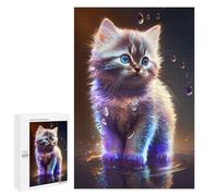 Puzzle 1000 PCS Cute Cosmic Kitten Puzzles pour Adultes, Jouet, Décoration Murale, Motif À Assembler, Idéal comme Cadeau pour Toute La Famille 1000 PCS