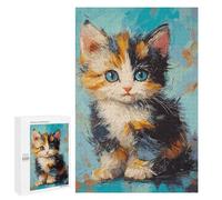 Puzzle 1000 PCS Cute Paint Cat Puzzles pour Adultes, Jouet, Décoration Murale, Cadeau d'anniversaire, Idéal pour Toute La Famille 1000 PCS