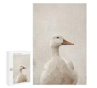 Puzzle 1000 PCS Elegant White Duck Portrait Puzzles pour Adultes, Jouet, Décoration Murale, Motif À Assembler, Idéal comme Cadeau pour Toute La Famille 1000 PCS