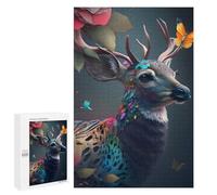 Puzzle 1000 PCS Enchanted Forest Deer Fantasy Puzzles pour Adultes, Jouet, Décoration Murale, Cadeau d'anniversaire, Idéal pour Toute La Famille 1000 PCS