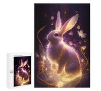 Puzzle 1000 PCS Enchanted Rabbit Fantasy Art Puzzle pour Adolescents Améliorez Votre Mémoire Entraînez Votre Cerveau Et Vos Mains Jouets Addictifs pour Cultiver La Patience 1000 PCS