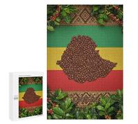 Puzzle 1000 PCS Ethiopia Coffee Beans Map Puzzles pour Adultes Jouets Anti-Stress Vacances À La Maison Tuer Le Temps Faire Travailler Le Cerveau 1000 PCS