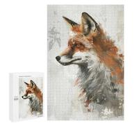 Puzzle 1000 PCS Fox Elegance Painting Puzzles pour Adultes, Jouet, Décoration Murale, Motif À Assembler, Idéal comme Cadeau pour Toute La Famille 1000 PCS