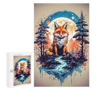 Puzzle 1000 PCS Fox Vintage Puzzles pour Adultes, Jouet, Décoration Murale, Cadeau d'anniversaire, Idéal pour Toute La Famille 1000 PCS