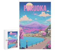 Puzzle 1000 PCS Fukuoka Japan Puzzles pour Adultes, Jouet, Décoration Murale, Difficile, Difficile, Cadeaux Uniques pour Anniversaire Et Noël 1000 PCS