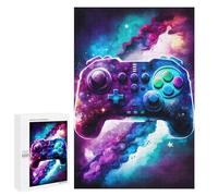 Puzzle 1000 PCS Galactic Gaming Controller Art -1 Puzzles pour Adolescents - Anti-Stress - Défi Éducatif - Idée Cadeau Et Anniversaire Unique 1000 PCS