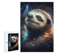 Puzzle 1000 PCS Galactic Sloth Portrait-3 Puzzles pour Adultes - Cadeau d'anniversaire - Jeu Difficile Et Stimulant - Cadeaux