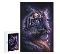 Puzzle 1000 PCS Galactic Tiger Portrait Puzzle pour Adolescents Améliorez Votre Mémoire Entraînez Votre Cerveau Et Vos Mains Jouets Addictifs pour Cultiver La Patience 1000 PCS