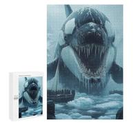 Puzzle 1000 PCS Giant Orca in Arctic Waters Puzzles pour Adultes, Jouet, Décoration Murale, Difficile, Difficile, Cadeaux Uniques pour Anniversaire Et Noël 1000 PCS