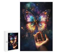 Puzzle 1000 PCS Glowing Butterfly Magic Puzzle pour Adolescents Améliorez Votre Mémoire Entraînez Votre Cerveau Et Vos Mains Jouets Addictifs pour Cultiver La Patience 1000 PCS