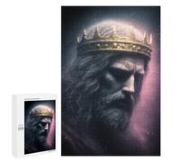 Puzzle 1000 PCS Golden Crown Portrait Puzzles pour Adultes - Cadeau d'anniversaire - Jeu Difficile Et Stimulant - Cadeaux