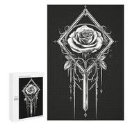 Puzzle 1000 PCS Gothic Rose Puzzles pour Adultes, Jouet, Décoration Murale, Motif À Assembler, Idéal comme Cadeau pour Toute La Famille 1000 PCS