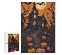 Puzzle 1000 PCS Halloween Haunted House -3 Puzzles pour Adolescents Course De Vitesse Manuelle Activités Amusantes À La Maison Jeu Stimulant Et Jeu en Famille 1000 PCS