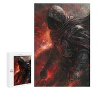 Puzzle 1000 PCS Hooded Figure in Flames Puzzles pour Adultes, Jouet, Décoration Murale, Cadeau d'anniversaire, Idéal pour Toute La Famille 1000 PCS