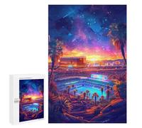 Puzzle 1000 PCS Las Vegas Stadium Sunset Puzzles pour Adolescents - Anti-Stress - Défi Éducatif - Idée Cadeau Et Anniversaire Unique 1000 PCS