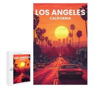 Puzzle 1000 PCS Los Angeles Puzzles pour Adultes, Jouet, Décoration Murale, Difficile, Difficile, Cadeaux Uniques pour Anniversaire Et Noël 1000 PCS