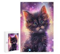 Puzzle 1000 PCS Magical Galaxy Kitten Puzzles pour Adultes - Cadeau d'anniversaire - Jeu Difficile Et Stimulant - Cadeaux