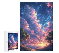 Puzzle 1000 PCS Magical Sunset Sky -1 Puzzles pour Adultes Améliorent La Mémoire Interaction Parent-Enfant Casse-tête Jeux De Société en Famille 1000 PCS