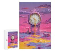 Puzzle 1000 PCS Melting Time Surreal Clockscape Puzzles pour Adultes Améliorent La Mémoire Interaction Parent-Enfant Casse-tête Jeux De Société en Famille 1000 PCS