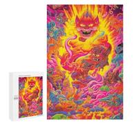 Puzzle 1000 PCS Monster Illustration Puzzles pour Adultes Améliorent La Mémoire Interaction Parent-Enfant Casse-tête Jeux De Société en Famille 1000 PCS