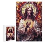 Puzzle 1000 PCS Mosaic Jesus Puzzles pour Adultes, Jouet, Décoration Murale, Motif À Assembler, Idéal comme Cadeau pour Toute La Famille 1000 PCS