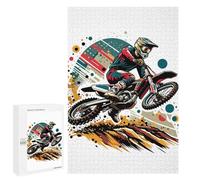 Puzzle 1000 PCS Motocross WPAP Pop Art Col Puzzles pour Adultes, Jouet, Décoration Murale, Difficile, Difficile, Cadeaux Uniques pour Anniversaire Et Noël 1000 PCS